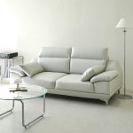 동서가구 뉴테라 천연면피가죽 소파 스툴미포함