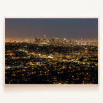 로얄블루아트샵 로스엔젤레스의 다운타운 밤 풍경 사진 인테리어 액자