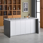 리즈하임 아인스 인조대리석 아일랜드식탁 1800 일반수납형 홈바 테이블 조리대 높이720