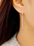 볼라레 큐빅 스틱 드롭귀걸이 SSS1099