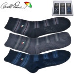 패턴 자수 정장 신사 중목양말 체크 로고 3족세트 아 26cm-3족1세트