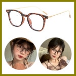 호피패턴 뿔테안경 레오파드 특이한 유니크 도수없는 여행 남자 여자 인싸 블루라이트차단