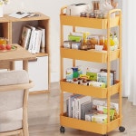 4단 수납선반 트롤리