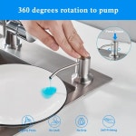 주방 싱크 액체 비누 디스펜서 펌프 스테인레스 스틸 병 마운트 손 압력