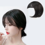 여성가발 내추럴 사이드뱅 앞머리 정수리가발 고열사