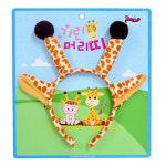 해피파티 헤어밴드 기린 머리띠 코스튬 소품 연극 학예회 재롱잔치 돌잔치