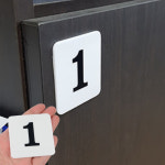 사각 아크릴숫자번호판 테이블층수표시 1에서50