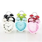 입학선물 시끄러운 알람시계 무소음 하트 탁상시계