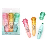 멍멍야옹 3색 형광펜세트 X8개 사인펜 팬시 단체선물