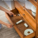 옛날찬장 빈티지 그릇장 3단 보관함 엔틱 컵진열장 티컬러 1도어