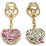 미니키티블링블링 큐빅 하트 열쇠고리 키링 랜덤