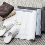 소프트터치 헤링본 순면 발매트 욕실 발수건