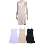 스킨센스 베이직 인견 끈조절가능 원피스 슬립웨어