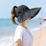 여성 돌돌이 휴대용 나들이 여행 햇빛 썬캡