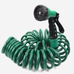 발코니 세차 농장용 청소용 자동분사건 스프링호스 20m 식당