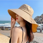 은창 백 쉐이드 선캡 벙거지 모자 썬캡 여름 밀짚 왕골 자외선차단 여성 돌돌이