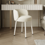 등받이 화장대 의자 크림 스타일 양고기 벨벳 침실 드레싱 테이블 뒤 간단한 D 18