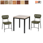 도리퍼니처 도리퍼니처 40각 600 거북이 2인 식탁 세트 7가지 상판 업소 식당 가게 테이블 벤치 의자 카페 커피숍