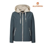 올포유 올포유 여성 배색 후드 포인트 사파리 점퍼 다크블루904 90 ALL21 ALFRM2156