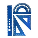 4in 1 금속 눈금자 알루미늄 합금 각도 삼각형 다기능 측정 도구 세트 사각형