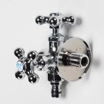 삼정크린 베란다 세탁실 두갈래 수도꼭지 냉수 15A용