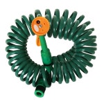 폴라텍 코일호스 15M 청소 호수 세차 호스 정원 분사기