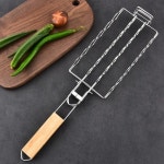 양면 스텐석쇠 구이꼬지 삼겹살 캠핑 차박 바베큐 스텐 핫도그석쇠