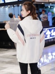 애니율 여성 봄 가을 캐주얼 후드 점퍼 자켓 다크 그린 G1592