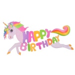 유니콘생일파티가랜드 일반 벌스데이 장식 데코