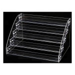 매니큐어 선반 진열대 립스틱 정리대 네일 투명 5단