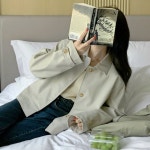 카라 레더 자켓