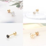 금 데일리 기본 큐빅 피어싱