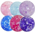 네오 펄꽃과리본인쇄풍선100개입 혼합