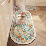 포유매트 주방 화장실 욕실 플라워 가든 규조토 발매트 세트