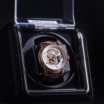 에리스골드 스켈레톤 오토매틱 가죽밴드 시계 G9005ARG