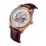 에리스골드 스켈레톤 오토매틱 가죽밴드 시계 G9005ARG