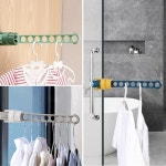 틈새 옷걸이 여행용 접이식 좁은공간 창틀 창문 욕실 선반 좁은 만능 공간활용 수납 행거