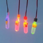 반딧불이 목걸이 반짝이는 목걸이 4인 LED