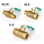 1 8 1 4 3 8 1 2 암나사 황동 밸브 소형 볼 커넥터 구리 파이프 피팅 커플러 어댑터 DN8 F