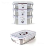 스텐 27종 사각 밀폐용기 반찬통 냉장고 정리용기 용량 2 2L 3L 3 8L