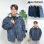 알프렌즈 W 오버핏 후드 청자켓 WAJM305