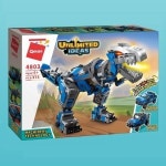 3단 변신 티라노사우르스 블럭 조립