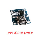 타입 c 마이크로 미니 소형 USB 5V 1A 18650 리튬 배터리 충전기 모듈 보드 보호 기능 듀얼 이온 TP4056