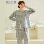 코지이지 국내산 비쥬플라워 여성 상하의 잠옷 세트 c-8050 jxwnz317