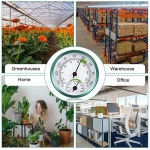 2In 1 스테인레스 스틸 온도계 습도계 홈 오피스 측정기 용 벽걸이 형 자동