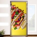 꾸밈 dc454-멕시칸토르티야 현관문시트지