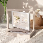 회전 원목사진액자 탁상액자 돌사진액자 결혼액자