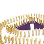 집중력 인내심발달 계단블록 원목 도미노 수업교구 216p 도형교구 도형 G 1422