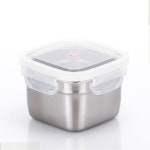 스텐락 밀폐용기 정사각 스텐 냉장고 반찬통