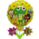 캐릭터바람개비풍선 케로로원형